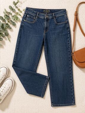 ✅️ Gloria Vanderbilt Perfect Fit Size 16 Straight Leg High Rise Women's Jeans